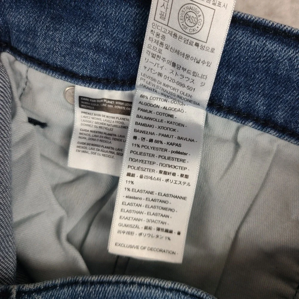 Levi's 514 Jeans Mens 36x30 Blue Straight Fit Medium Wash Denim *‎
